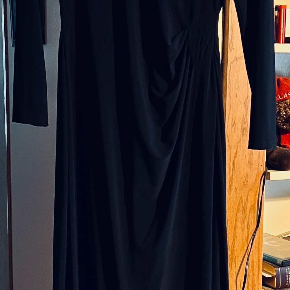 Lovely and classy black formal. With beaded top front
Ralph Lauren, size 12
$65